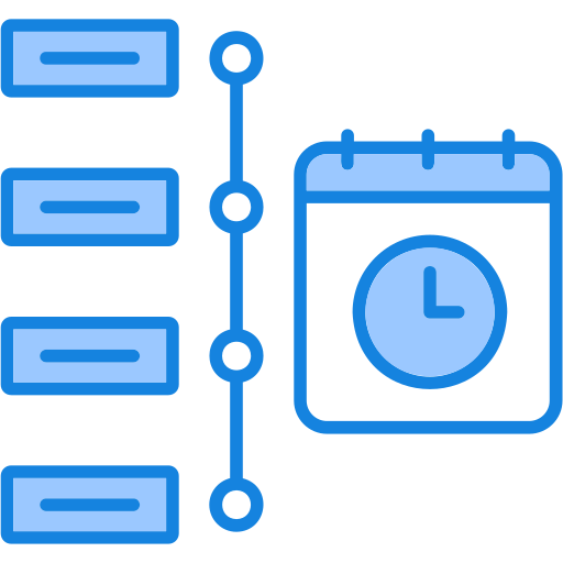 cronograma de tareas icono gratis