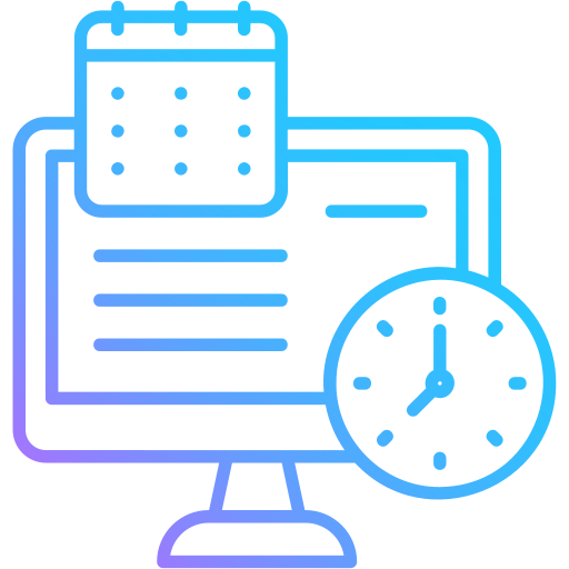 control de horarios icono gratis