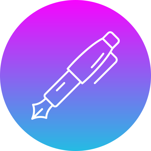 pluma fuente icono gratis