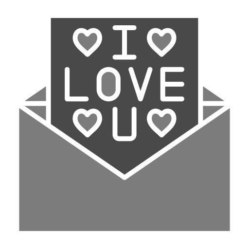 carta de amor icono gratis