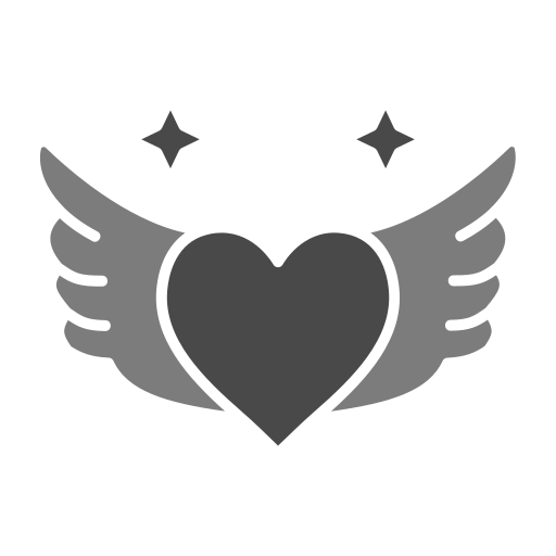 Heart wing free icon Heart wing free icon