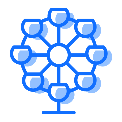 rueda de la fortuna icono gratis