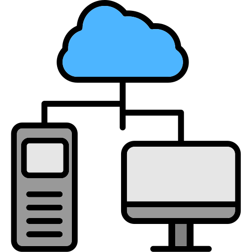 computación en la nube icono gratis