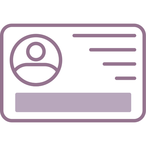 tarjeta de identificación icono gratis