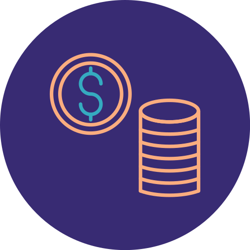 monedas icono gratis