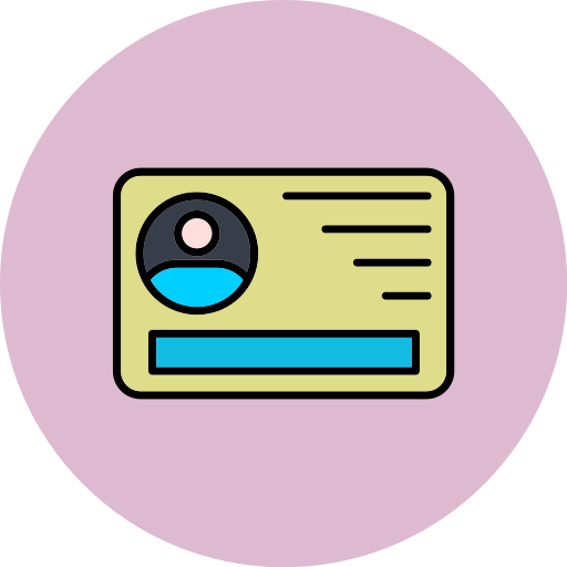 carte d'identité Icône gratuit