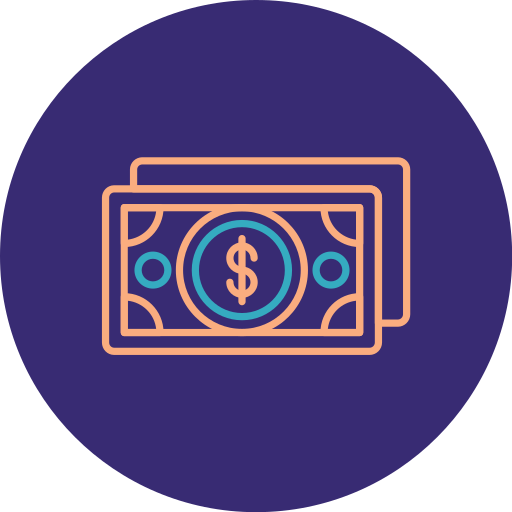 dinero en efectivo icono gratis