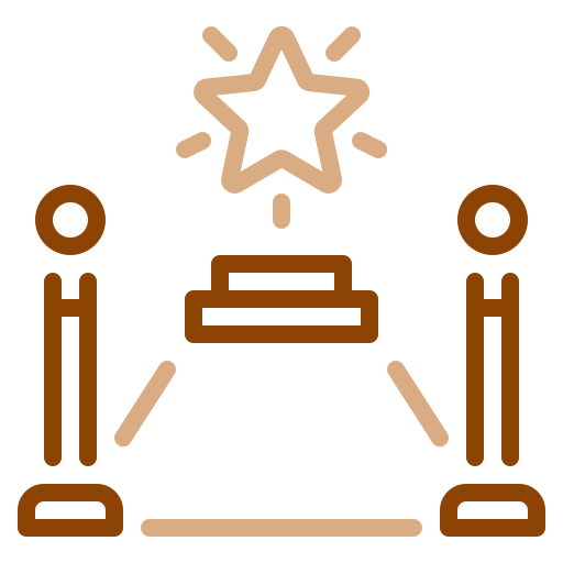 Red carpet free icon