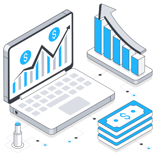 tabla de crecimiento icono gratis