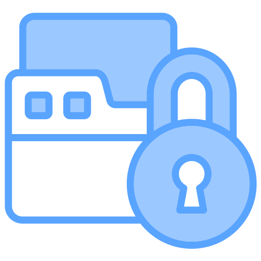 seguridad de datos icono gratis