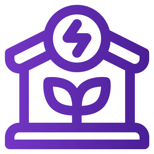 Eco house free icon