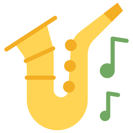 saxofón icono gratis