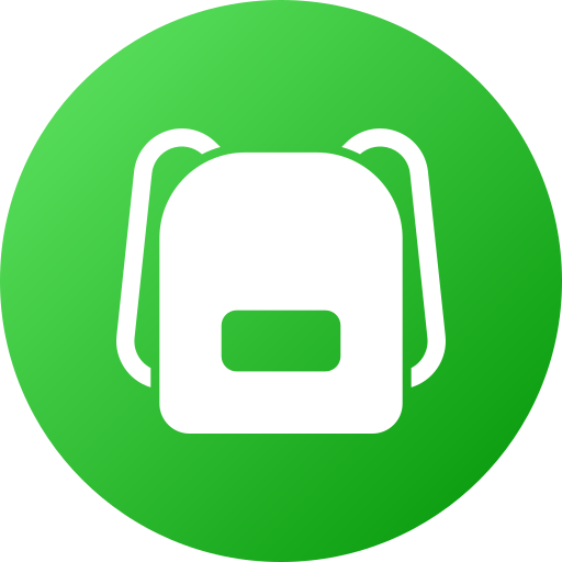 bolsa para la escuela icono gratis