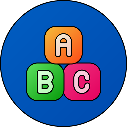 bloque abc icono gratis