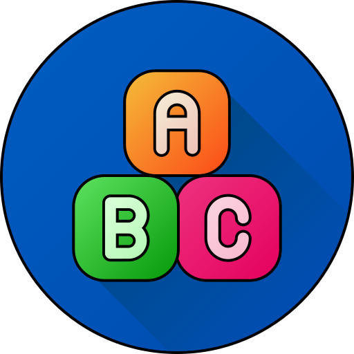 bloque abc icono gratis