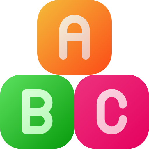 bloque abc icono gratis