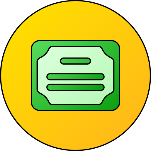 certificado icono gratis