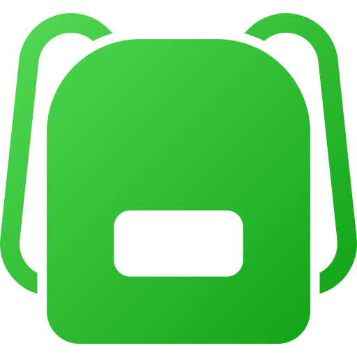 bolsa para la escuela icono gratis