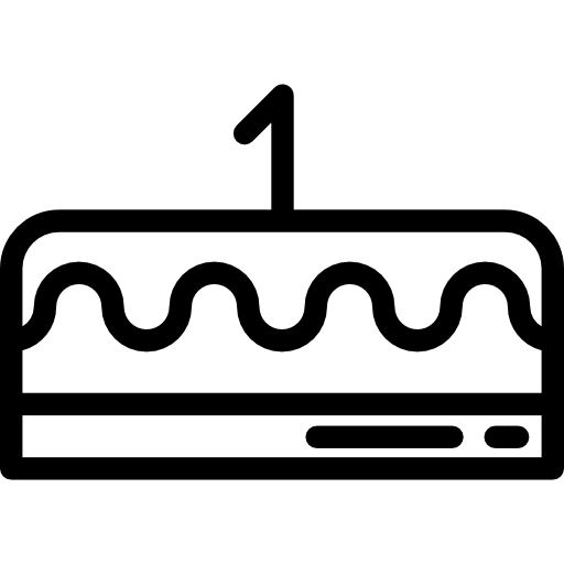 pastel de cumpleaños icono gratis