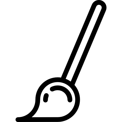 cepillo de pintura icono gratis