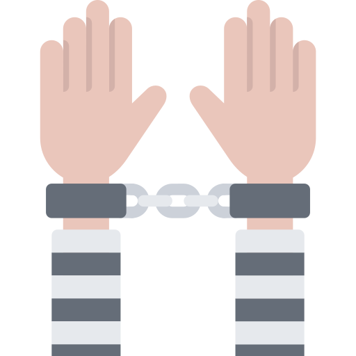 Arrest - free icon