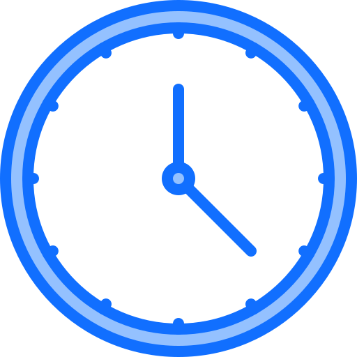 Reloj circular icono gratis