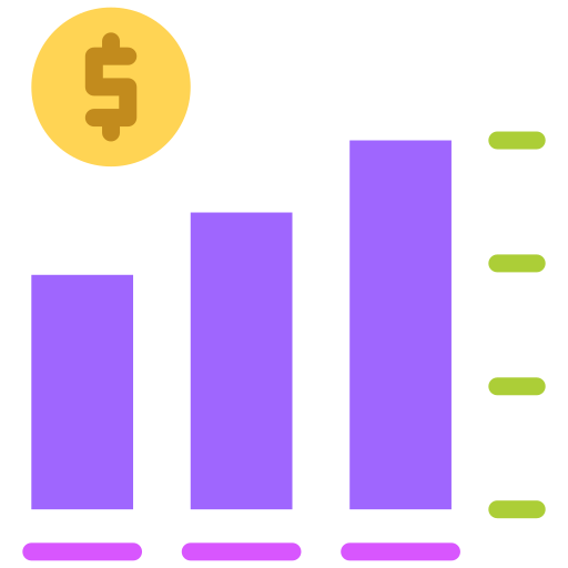 gráfico financiero icono gratis