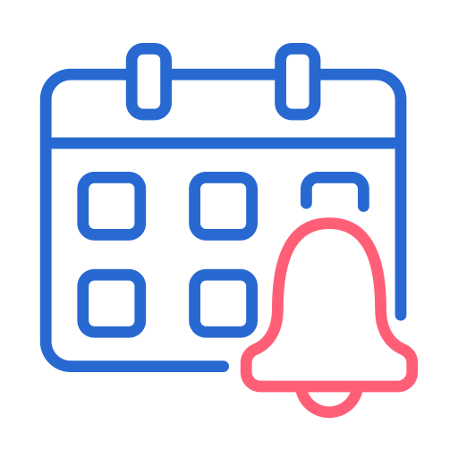 notificación de calendario icono gratis