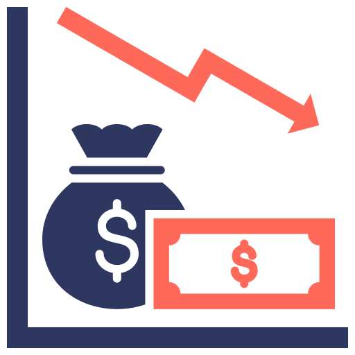 déficit icono gratis