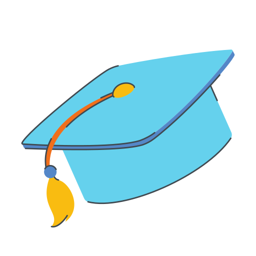 gorro de graduación icono gratis