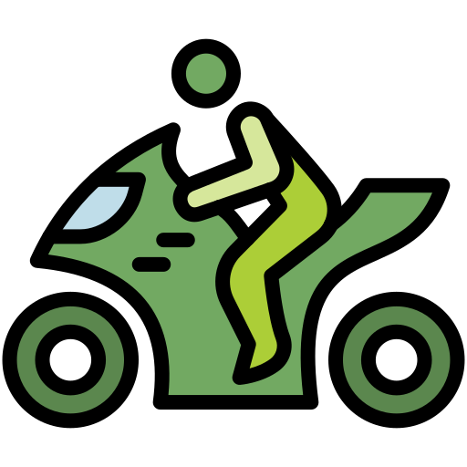 motociclista icono gratis