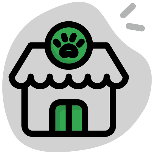 la tienda de animales icono gratis