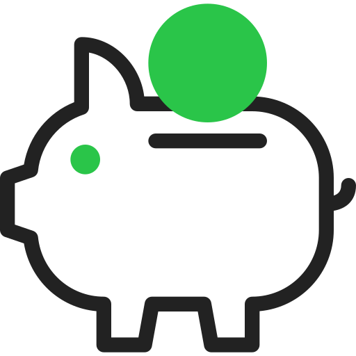 ahorros icono gratis