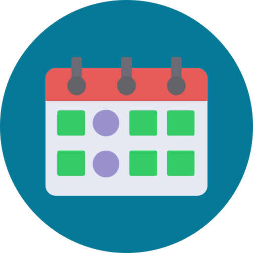 calendário grátis ícone