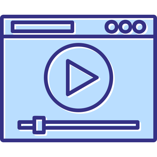 reproductor de video icono gratis