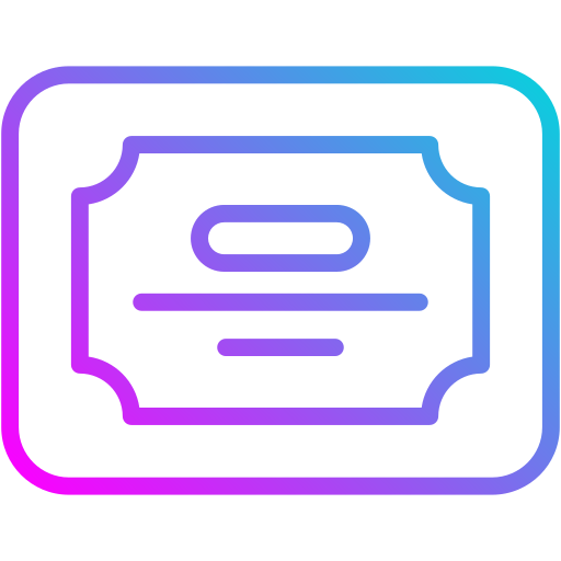 certificado icono gratis