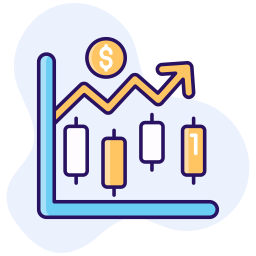 bolsa de valores icono gratis