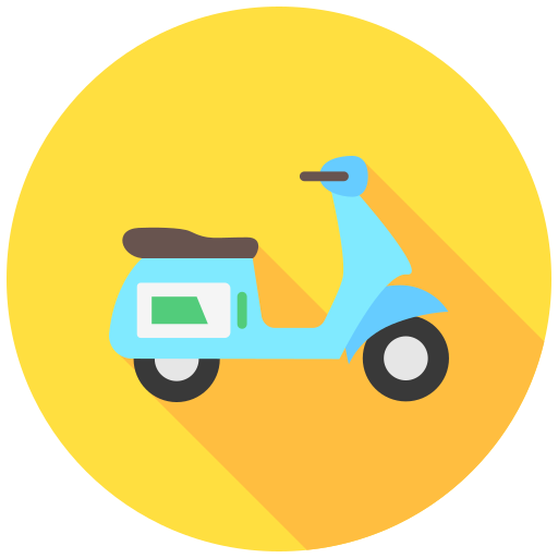 scooter electrico icono gratis