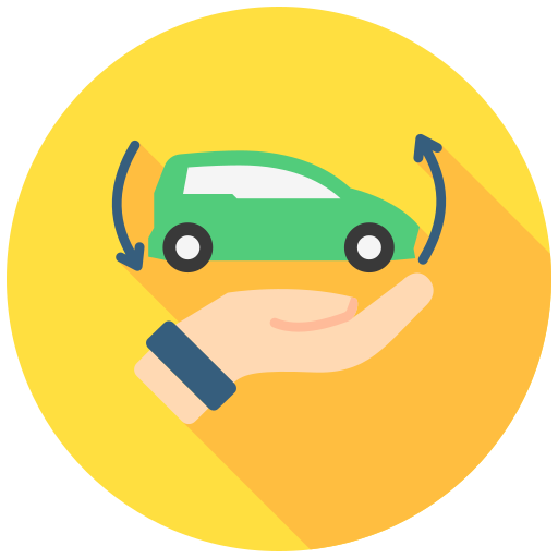 auto compartido icono gratis