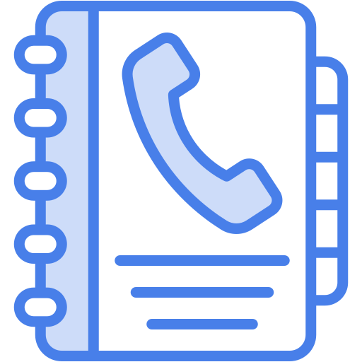 directorio telefónico icono gratis