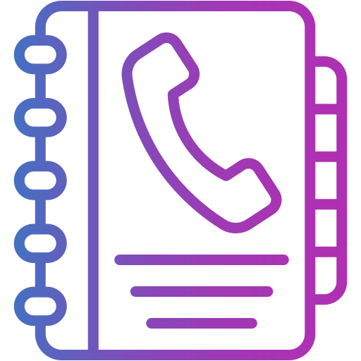 directorio telefónico icono gratis