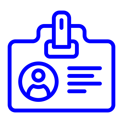 tarjeta de identificación icono gratis