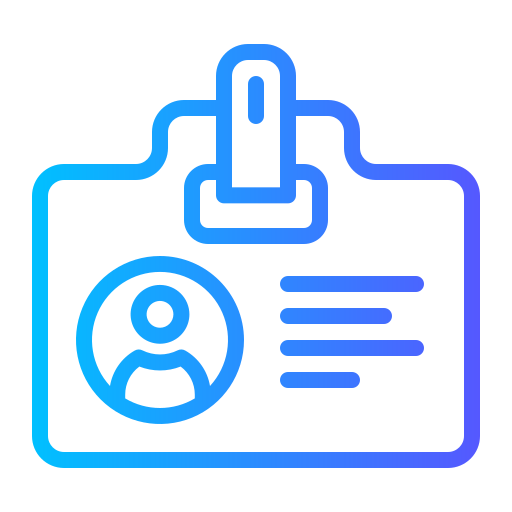 tarjeta de identificación icono gratis