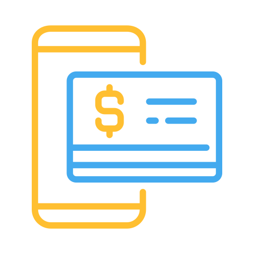 dinero digital icono gratis