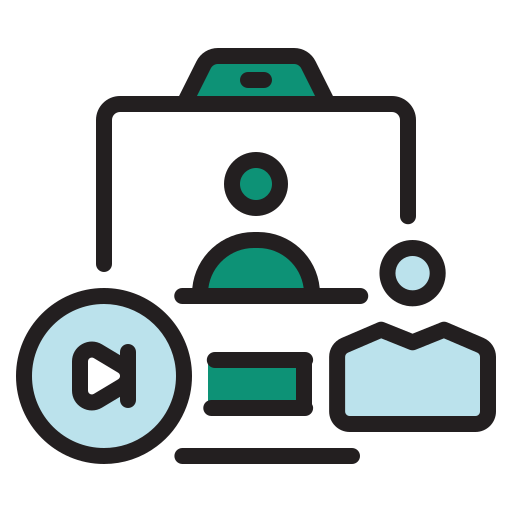video conferencia icono gratis