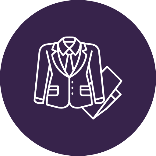 traje de negocios icono gratis