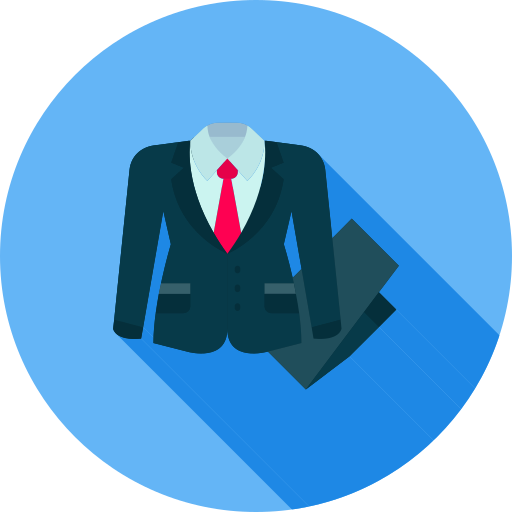 traje de negocios icono gratis