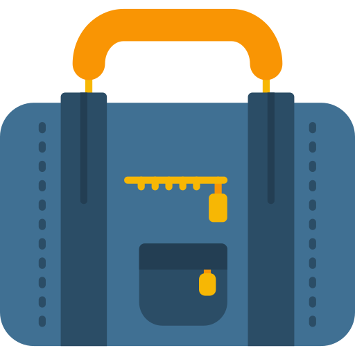 bolsa de viaje icono gratis