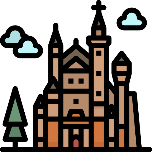 castillo de neuschwanstein icono gratis