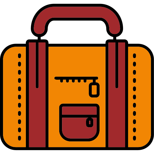bolsa de viaje icono gratis